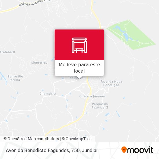 Avenida Benedicto Fagundes, 750 mapa