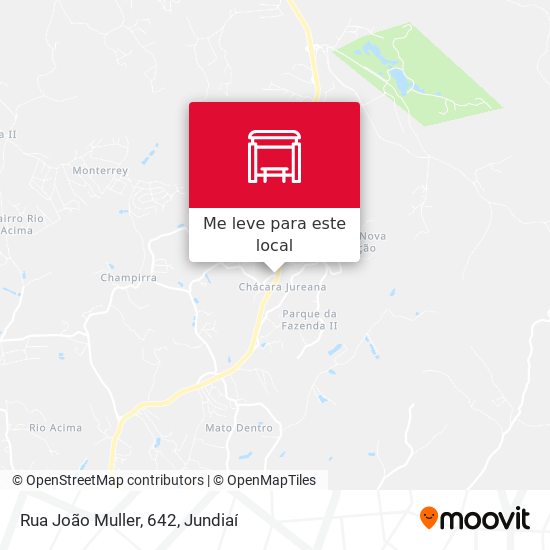 Rua João Muller, 642 mapa