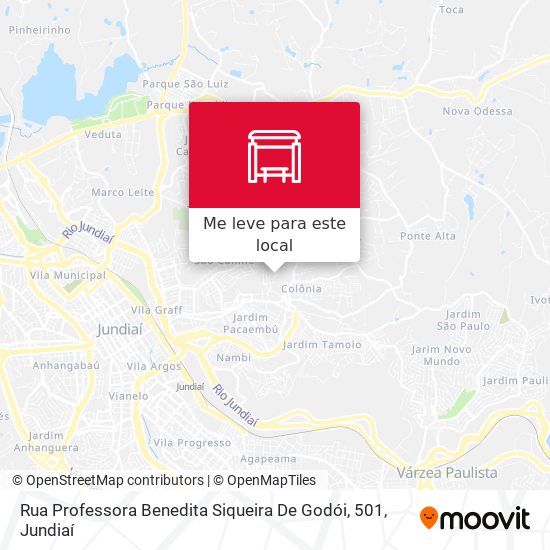 Rua Professora Benedita Siqueira De Godói, 501 mapa