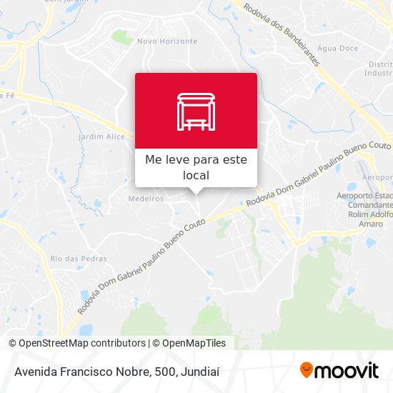 Avenida Francisco Nobre, 500 mapa