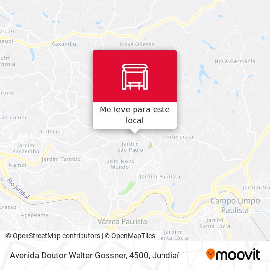 Avenida Doutor Walter Gossner, 4500 mapa