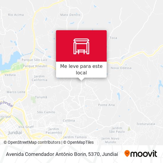 Avenida Comendador Antônio Borin, 5370 mapa