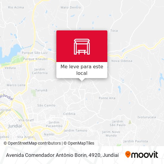 Avenida Comendador Antônio Borin, 4920 mapa
