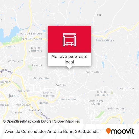 Avenida Comendador Antônio Borin, 3950 mapa