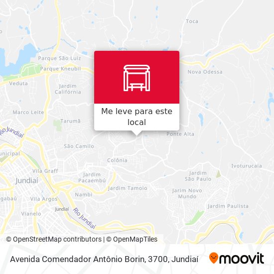 Avenida Comendador Antônio Borin, 3700 mapa