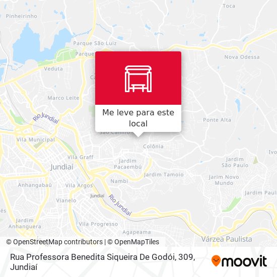 Rua Professora Benedita Siqueira De Godói, 309 mapa