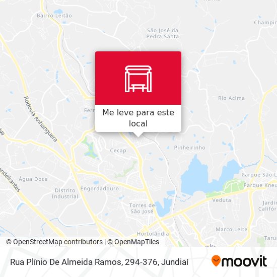 Rua Plínio De Almeida Ramos, 294-376 mapa