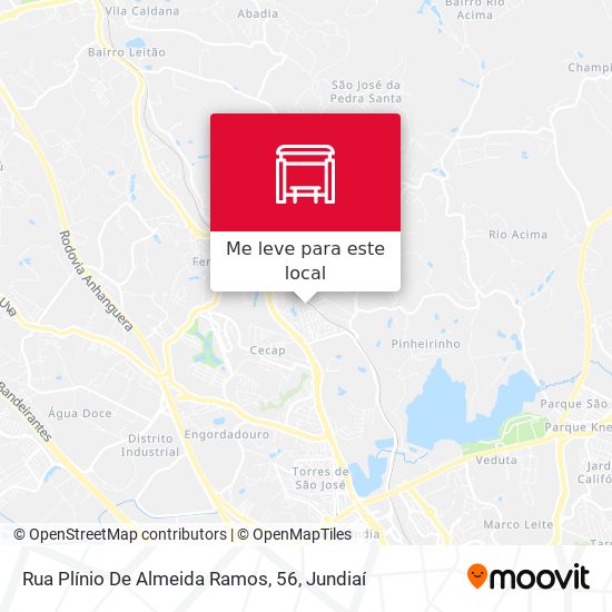 Rua Plínio De Almeida Ramos, 56 mapa