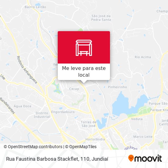 Rua Faustina Barbosa Stackflet, 110 mapa