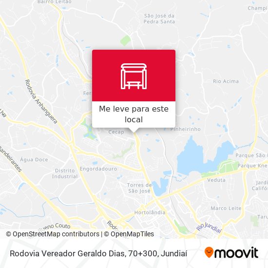 Rodovia Vereador Geraldo Dias, 70+300 mapa