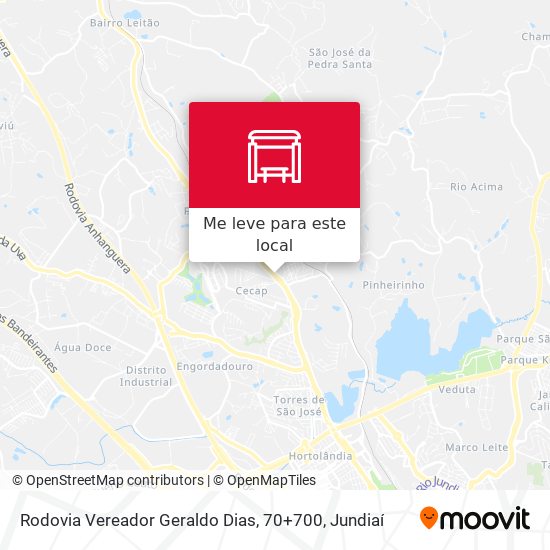 Rodovia Vereador Geraldo Dias, 70+700 mapa