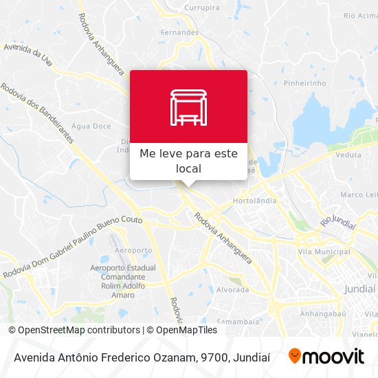 Avenida Antônio Frederico Ozanam, 9700 mapa