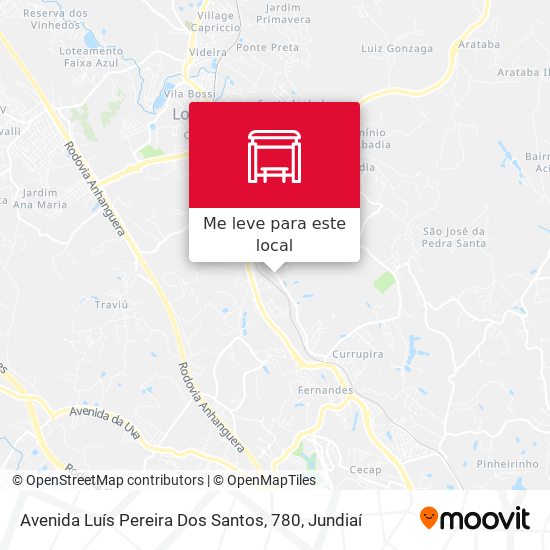 Avenida Luís Pereira Dos Santos, 780 mapa
