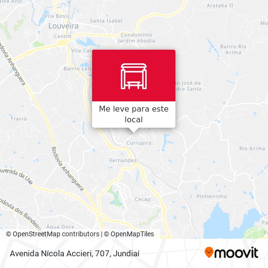 Avenida Nícola Accieri, 707 mapa