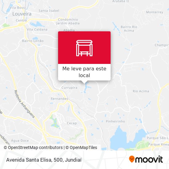 Avenida Santa Elisa, 500 mapa