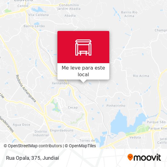 Rua Opala, 375 mapa