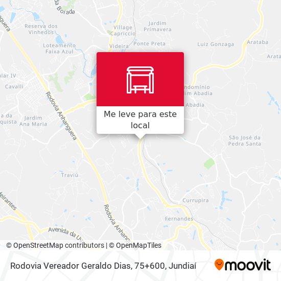 Rodovia Vereador Geraldo Dias, 75+600 mapa