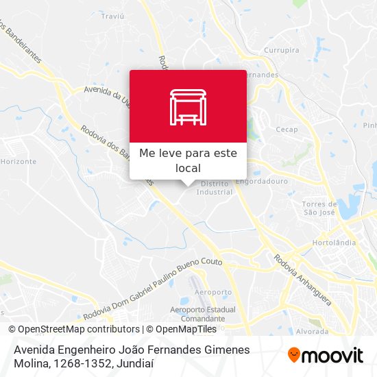 Avenida Engenheiro João Fernandes Gimenes Molina, 1268-1352 mapa