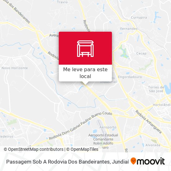 Passagem Sob A Rodovia Dos Bandeirantes mapa