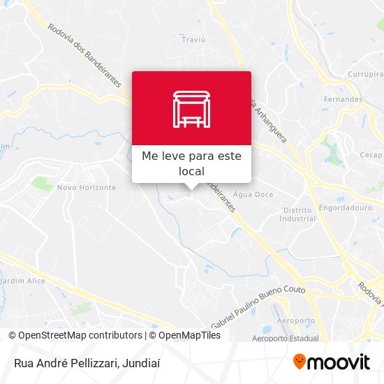 Rua André Pellizzari mapa