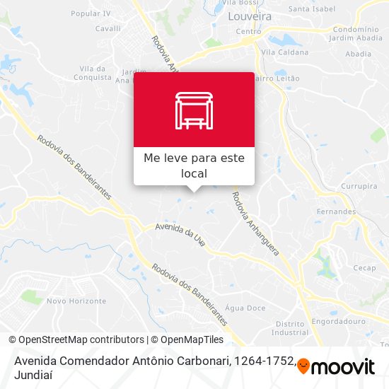 Avenida Comendador Antônio Carbonari, 1264-1752 mapa