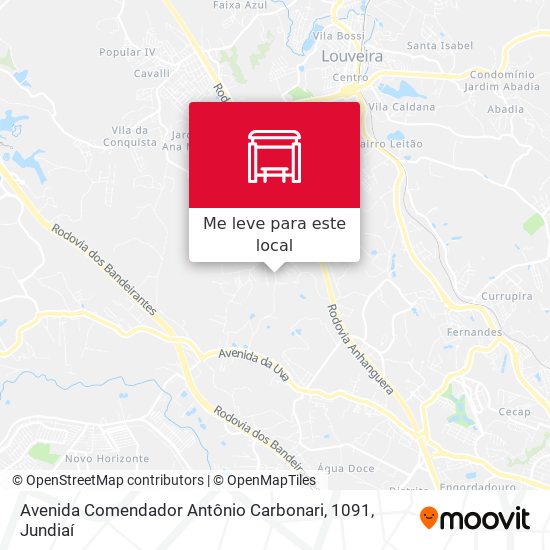 Avenida Comendador Antônio Carbonari, 1091 mapa