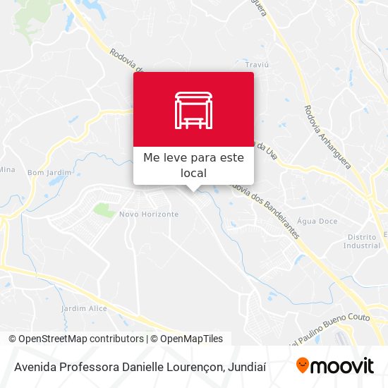 Avenida Professora Danielle Lourençon mapa