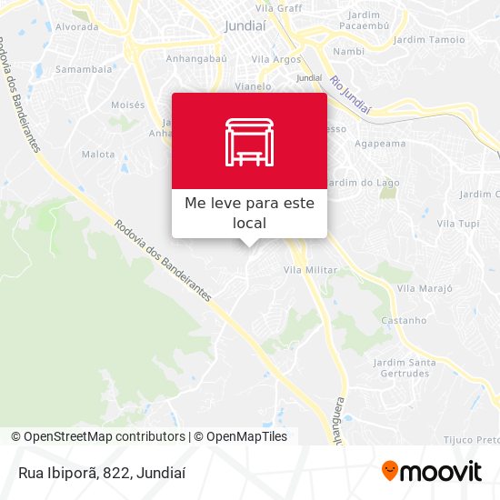 Rua Ibiporã, 822 mapa