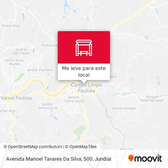 Avenida Manoel Tavares Da Silva, 500 mapa