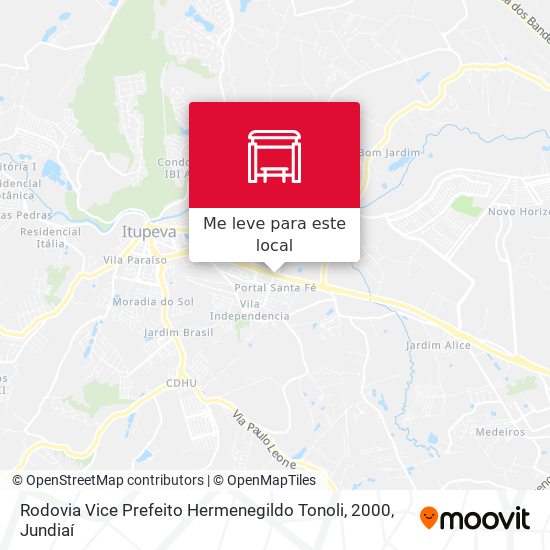 Rodovia Vice Prefeito Hermenegildo Tonoli, 2000 mapa