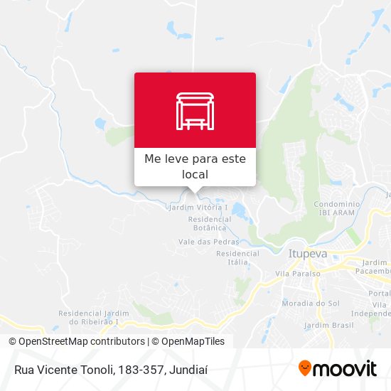 Rua Vicente Tonoli, 183-357 mapa