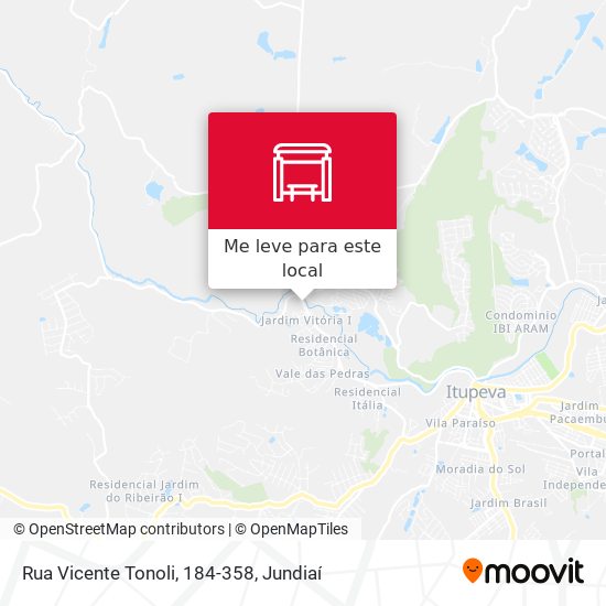 Rua Vicente Tonoli, 184-358 mapa