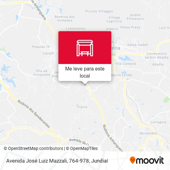 Avenida José Luiz Mazzali, 764-978 mapa