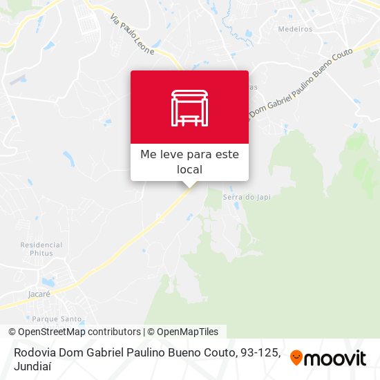 Rodovia Dom Gabriel Paulino Bueno Couto, 93-125 mapa