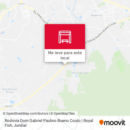 Rodovia Dom Gabriel Paulino Bueno Couto | Royal Fish mapa