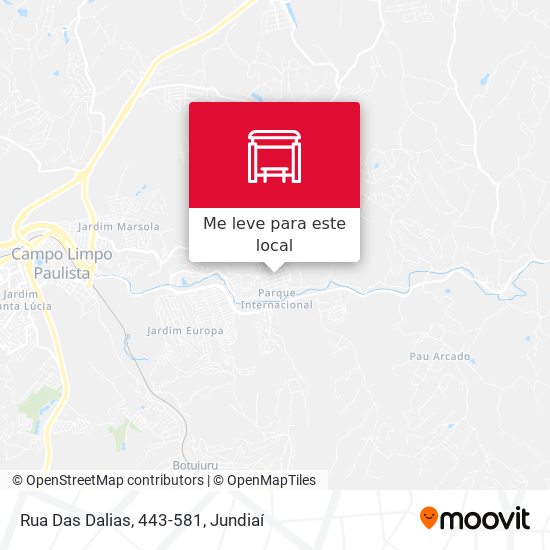 Rua Das Dalias, 443-581 mapa