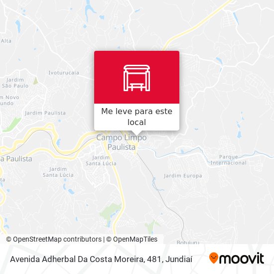 Avenida Adherbal Da Costa Moreira, 481 mapa