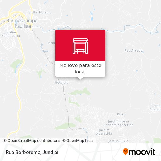 Rua Borborema mapa