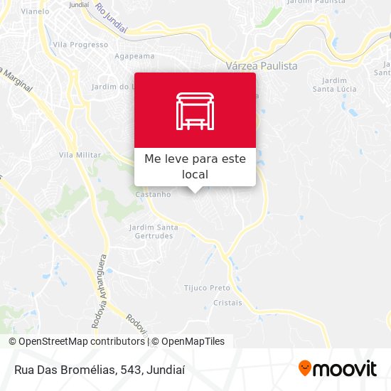 Rua Das Bromélias, 543 mapa
