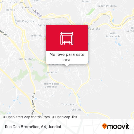 Rua Das Bromélias, 64 mapa