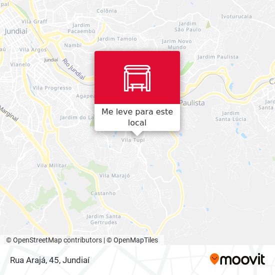 Rua Arajá, 45 mapa