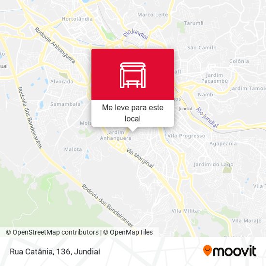 Rua Catânia, 136 mapa