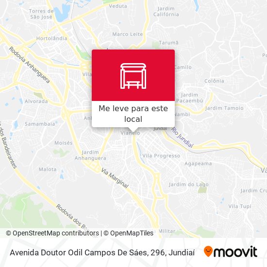 Avenida Doutor Odil Campos De Sáes, 296 mapa