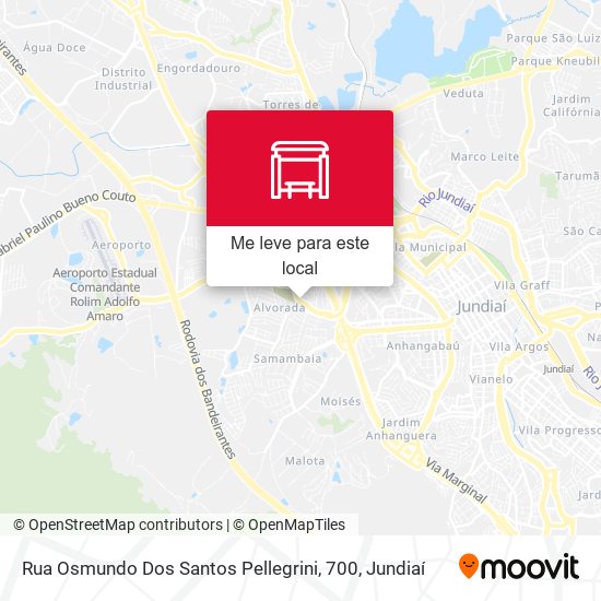 Rua Osmundo Dos Santos Pellegrini, 700 mapa
