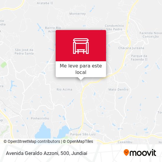 Avenida Geraldo Azzoni, 500 mapa