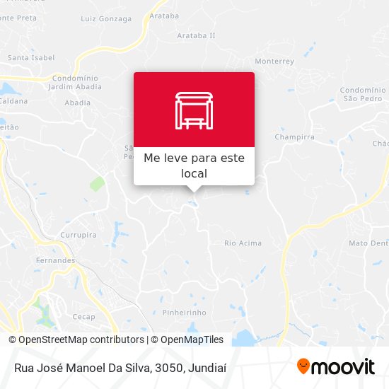 Rua José Manoel Da Silva, 3050 mapa