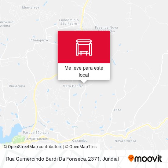 Rua Gumercindo Bardi Da Fonseca, 2371 mapa