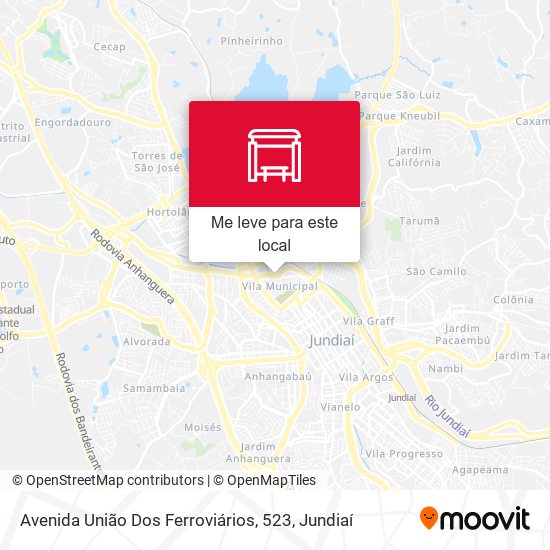 Avenida União Dos Ferroviários, 523 mapa