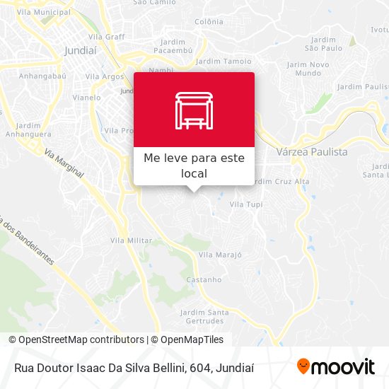 Rua Doutor Isaac Da Silva Bellini, 604 mapa