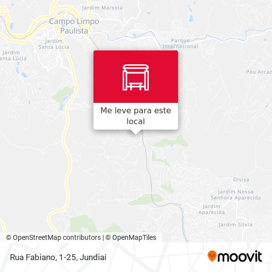 Rua Fabiano, 1-25 mapa